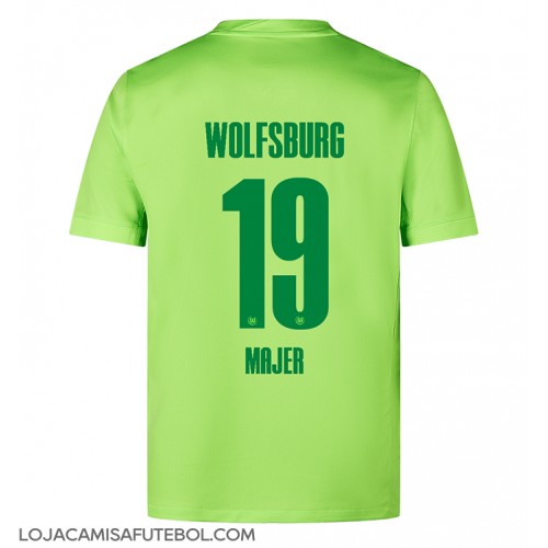 Camisa de Futebol Wolfsburg Lovro Majer #19 Equipamento Principal 2024-25 Manga Curta